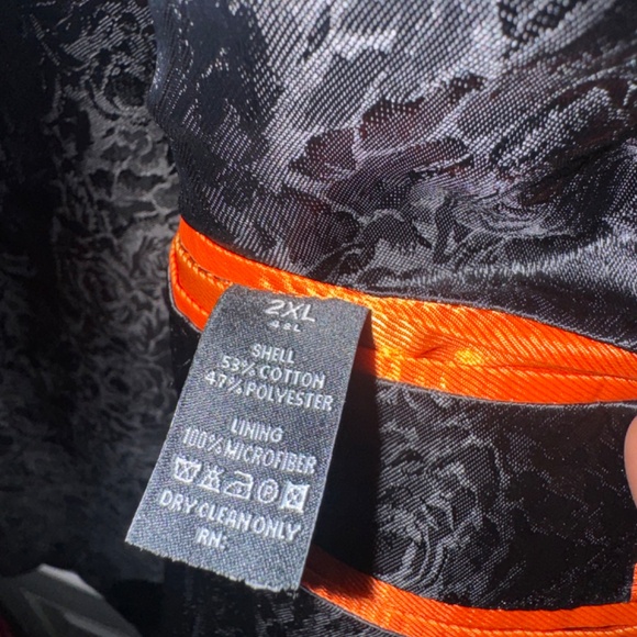 Men’s Floral Printed Blazers Casual Red Prom Party Blazer Jacket - Picture 5 of 5